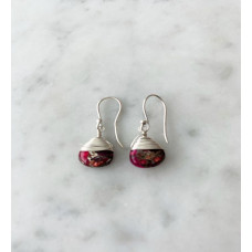 Jill Short Drop Earring In Red Mojave Copper Turquoise