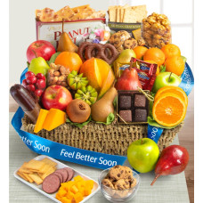 Feel Better Fruit & Sweets Gift Basket