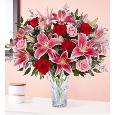 Marquis by WaterfordÂ® Blushing Rose & Lily Bouquet