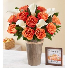 Autumn Rose & Calla Lily Bouquet