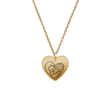 Anavia - Mom Hold Me Heart Pendant Necklace