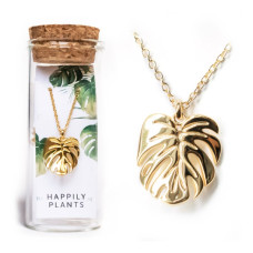 Monstera Deliciosa Necklace Charm