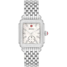 Michele - Deco Mid Diamond Stainless Steel Womens Watch 