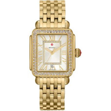 Michele - Deco Madison Diamond Bezel Womens Watch 