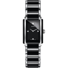 Rado - Integral Diamonds Black 22.7mm Quartz Womens Watch 