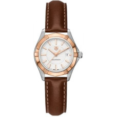 Tag Heuer - Aquaracer Brown Leather Strap Womens Watch 